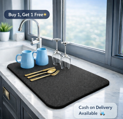 QuickDry™ - Absorbent Dish Drying Mat - BUY 1 GET 1 FREE 🎉