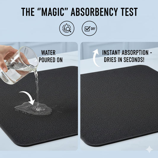 QuickDry™ - Absorbent Dish Drying Mat - BUY 1 GET 1 FREE 🎉